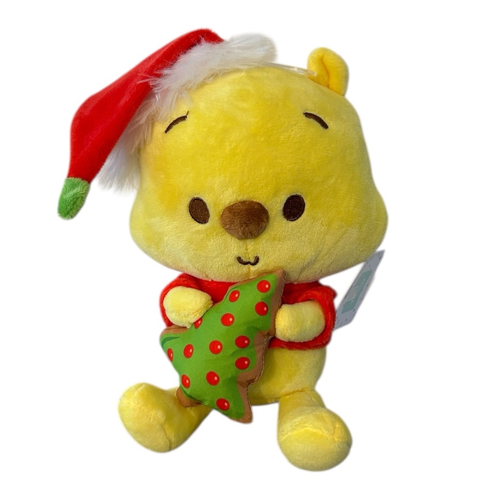 Disney Baby Winnie the Pooh Plush toy with Santa Hat NEW Christmas plushie